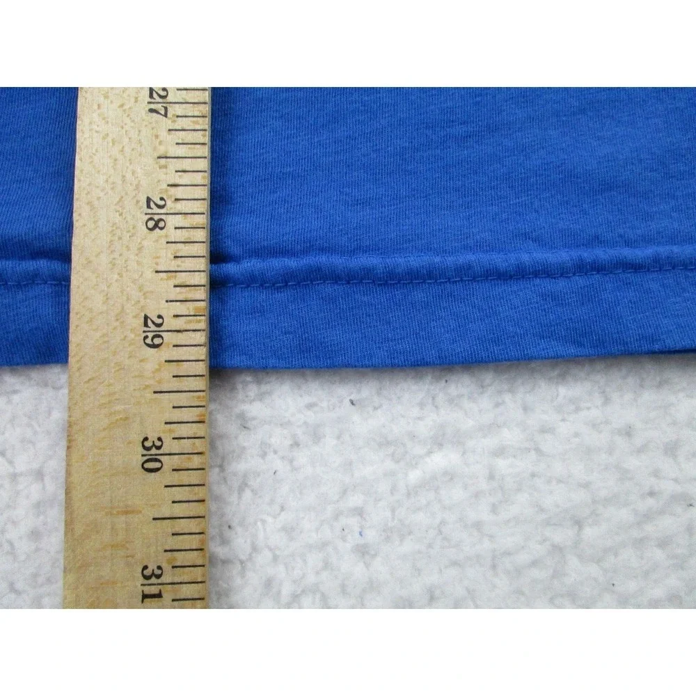 Wellen T-Shirt Mens XL Blue Short Sleeve Spin Out With Your Fin Out‎ Surf Beach
